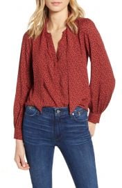 PAIGE Peteluma Tie Neck Blouse   Nordstrom at Nordstrom